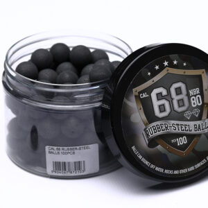 68 cal rubber steel ball